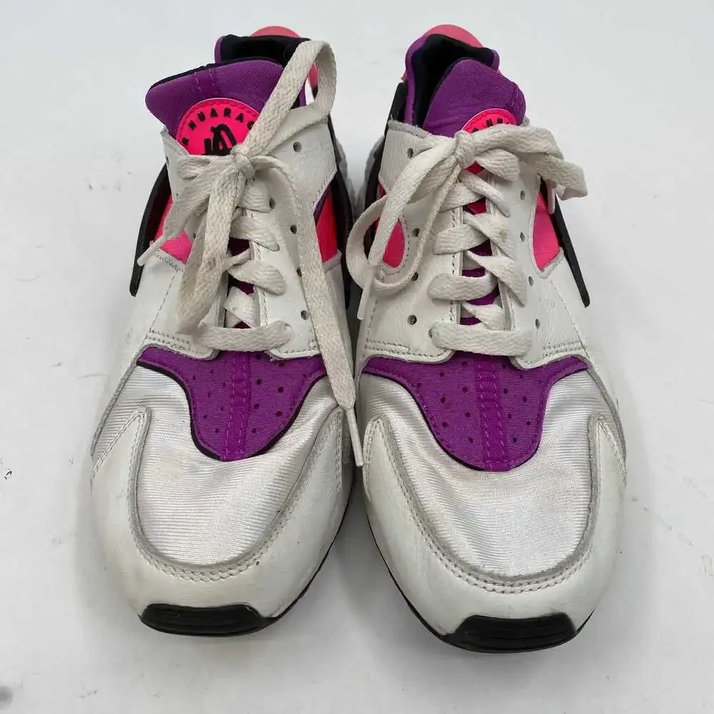 Nike White Pink Huarache Sneakers | Women’s Size 8